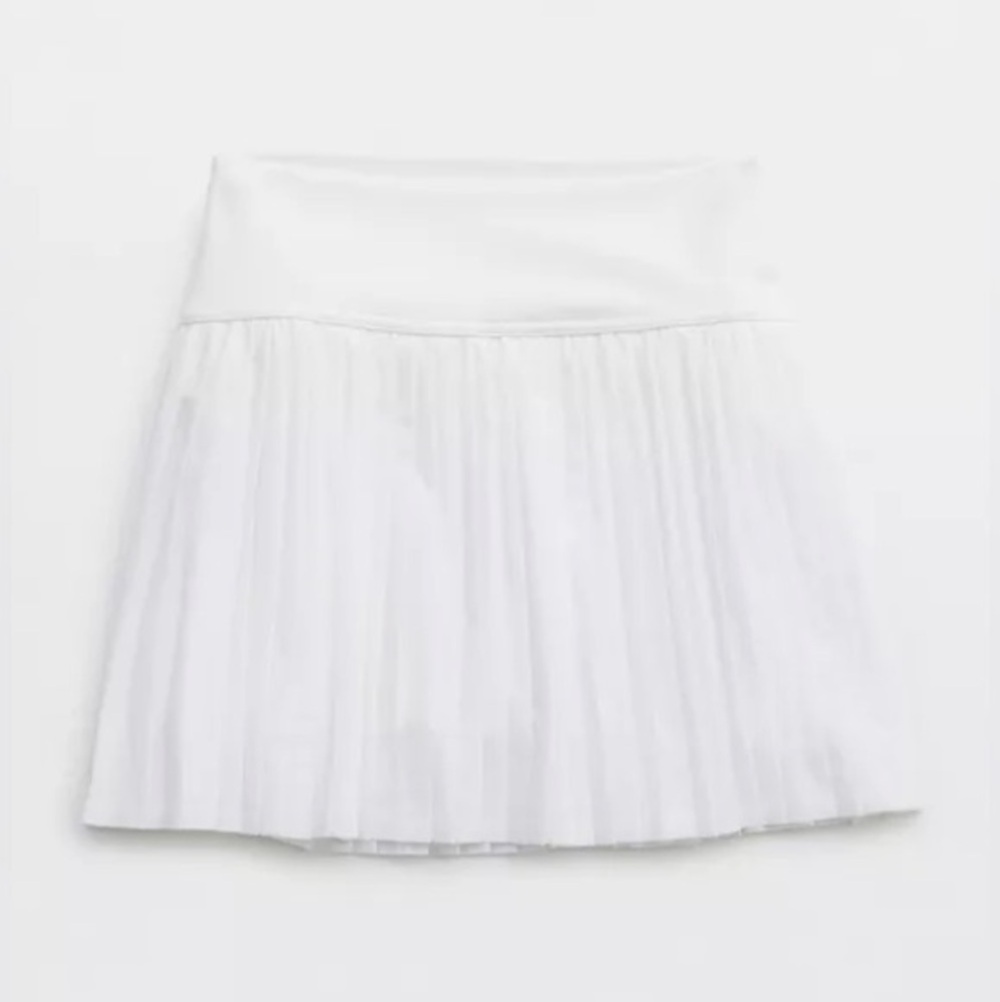 OFFLINE By Aerie All Aces Pleated High Waisted Tennis Skort, White, M, MSRP $55 - Picture 13 of 13
